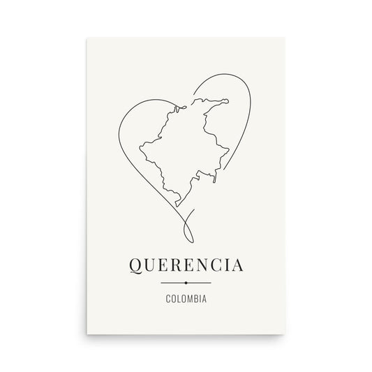 QUERENCIA – Colombia Legacy Poster (sin marco) - Illustria