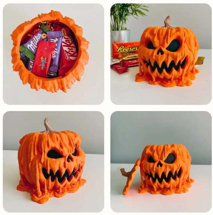 Cuenco para Dulces de Halloween con Forma de Calabaza – Decoración Festiva - Illustria
