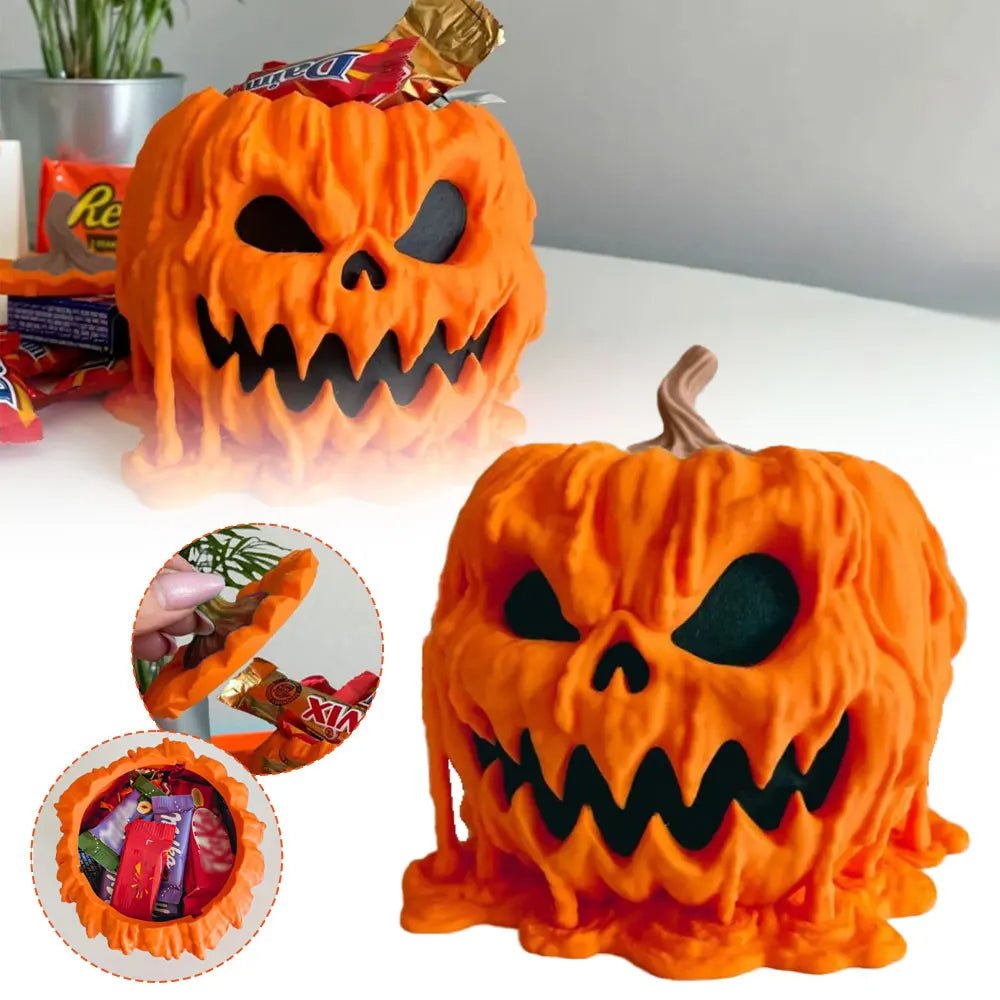 Cuenco para Dulces de Halloween con Forma de Calabaza – Decoración Festiva - Illustria