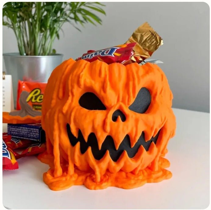 Cuenco para Dulces de Halloween con Forma de Calabaza – Decoración Festiva - Illustria