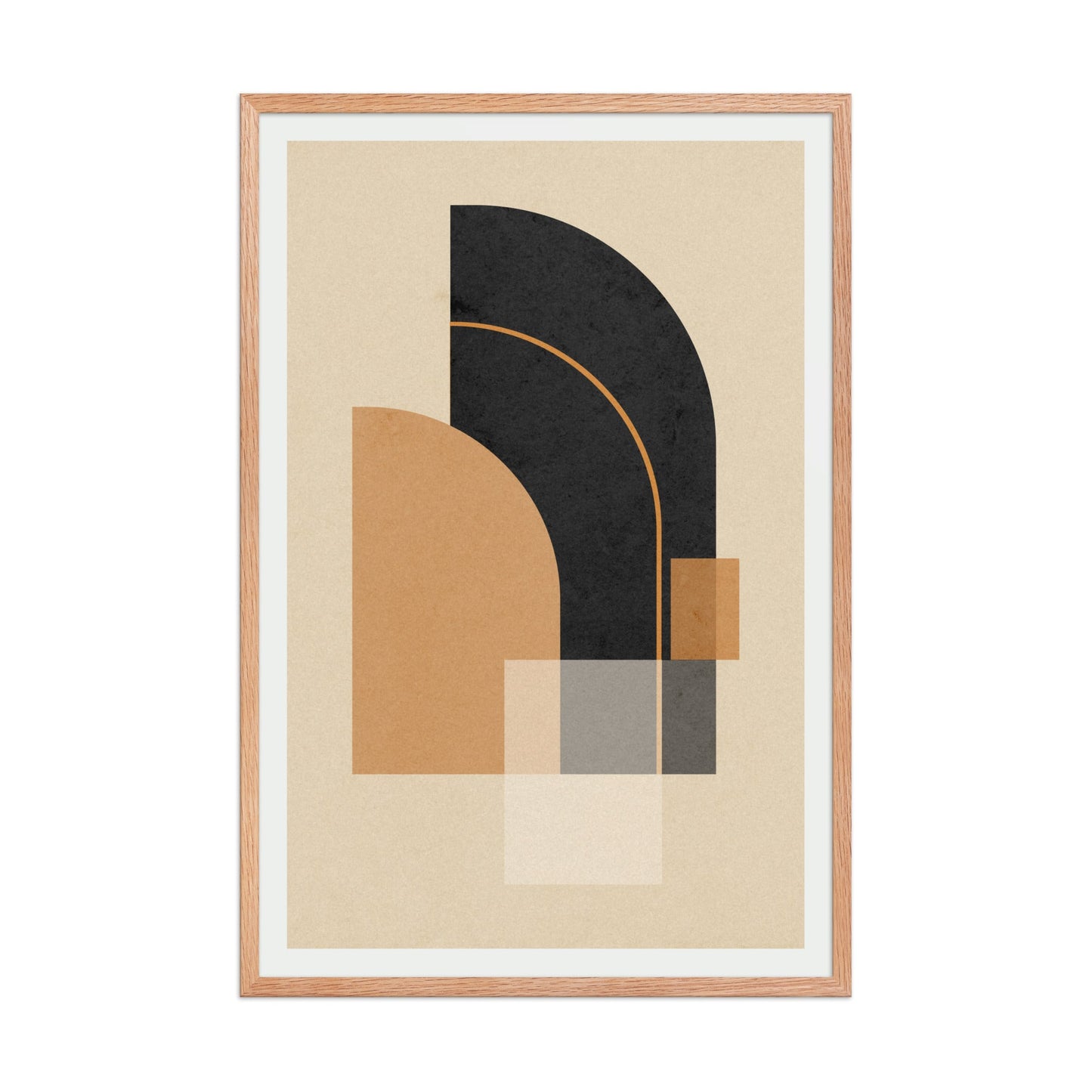 Esencia I – Contraste Moderno | Lámina Minimalista (con marco) - Illustria