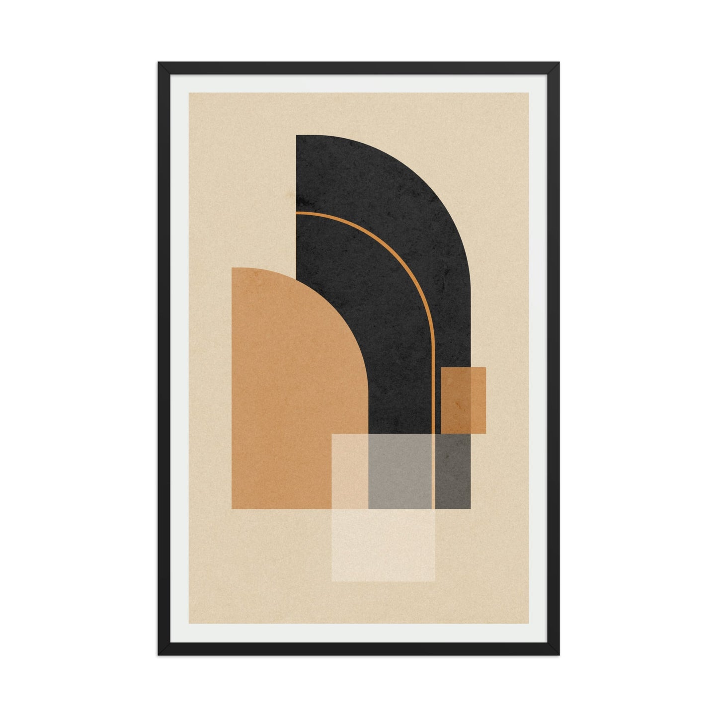Esencia I – Contraste Moderno | Lámina Minimalista (con marco) - Illustria