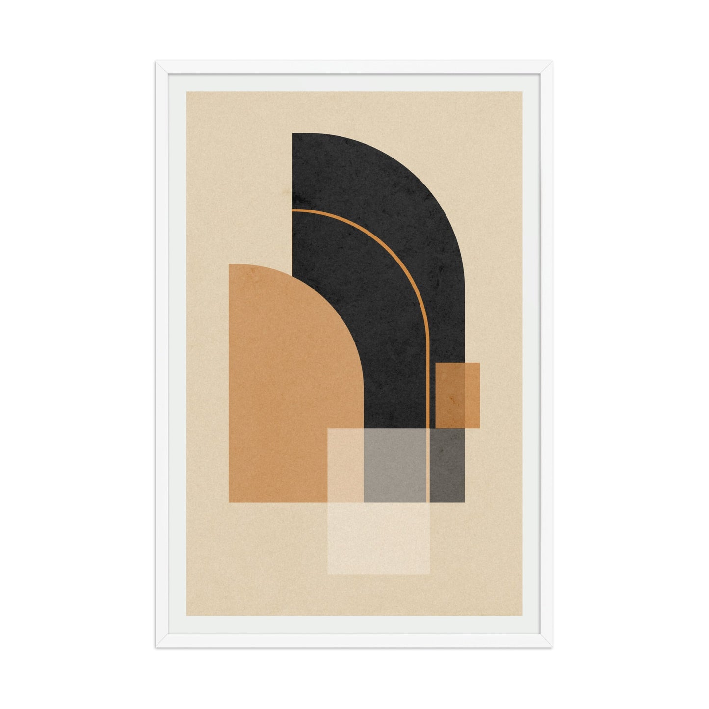 Esencia I – Contraste Moderno | Lámina Minimalista (con marco) - Illustria