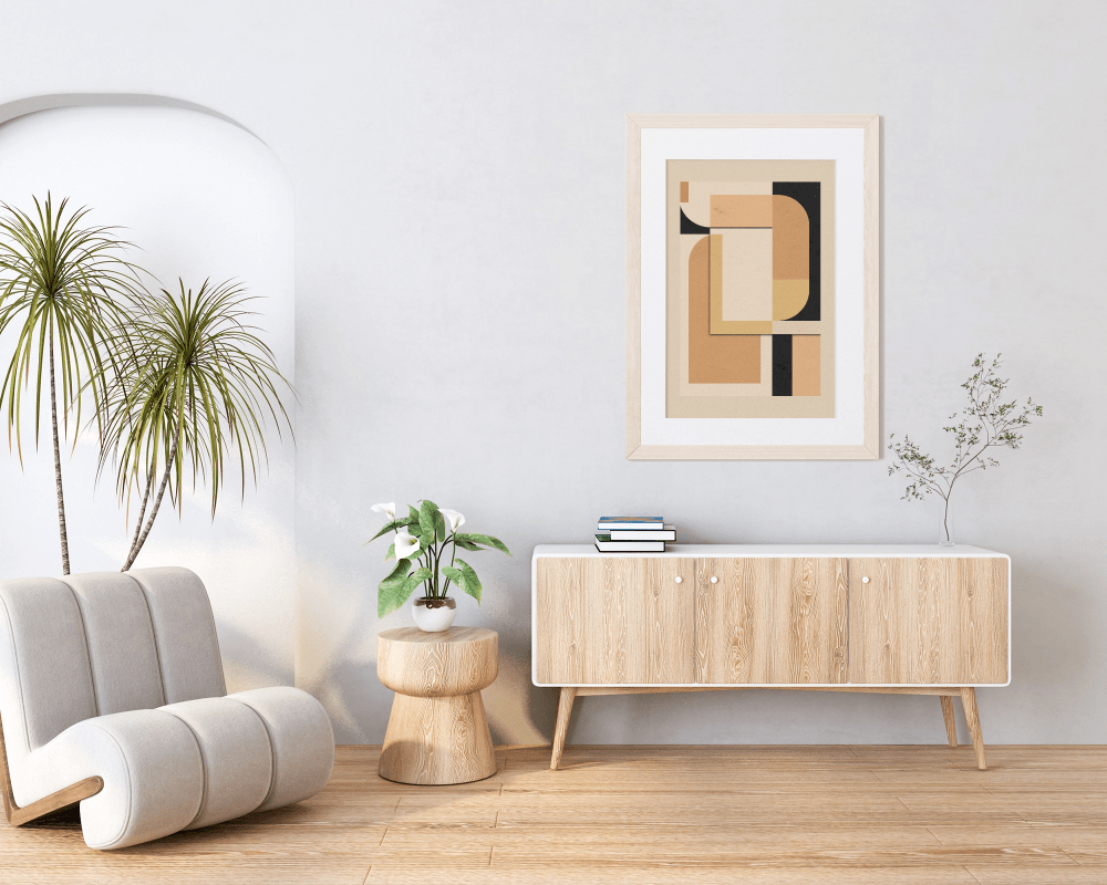Esencia II – Equilibrio Geométrico | Arte Moderno (con marco) - Illustria