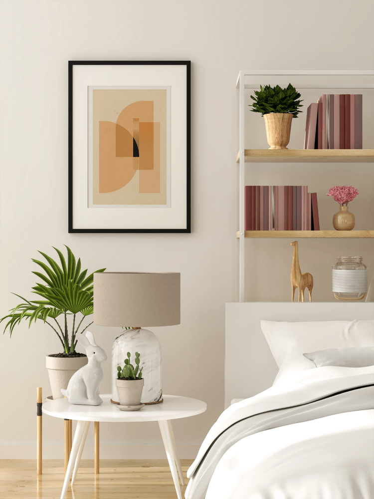 Esencia III – Calma Abstracta | Decoración Minimalista (con marco) - Illustria