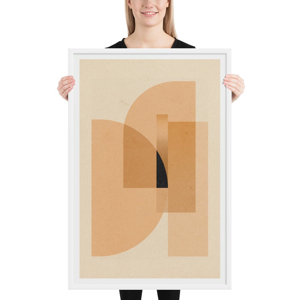Esencia III – Calma Abstracta | Decoración Minimalista (con marco) - Illustria