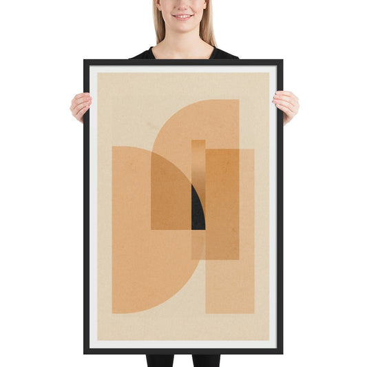 Esencia III – Calma Abstracta | Decoración Minimalista (con marco) - Illustria
