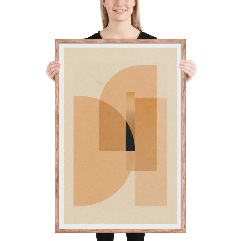 Esencia III – Calma Abstracta | Decoración Minimalista (con marco) - Illustria