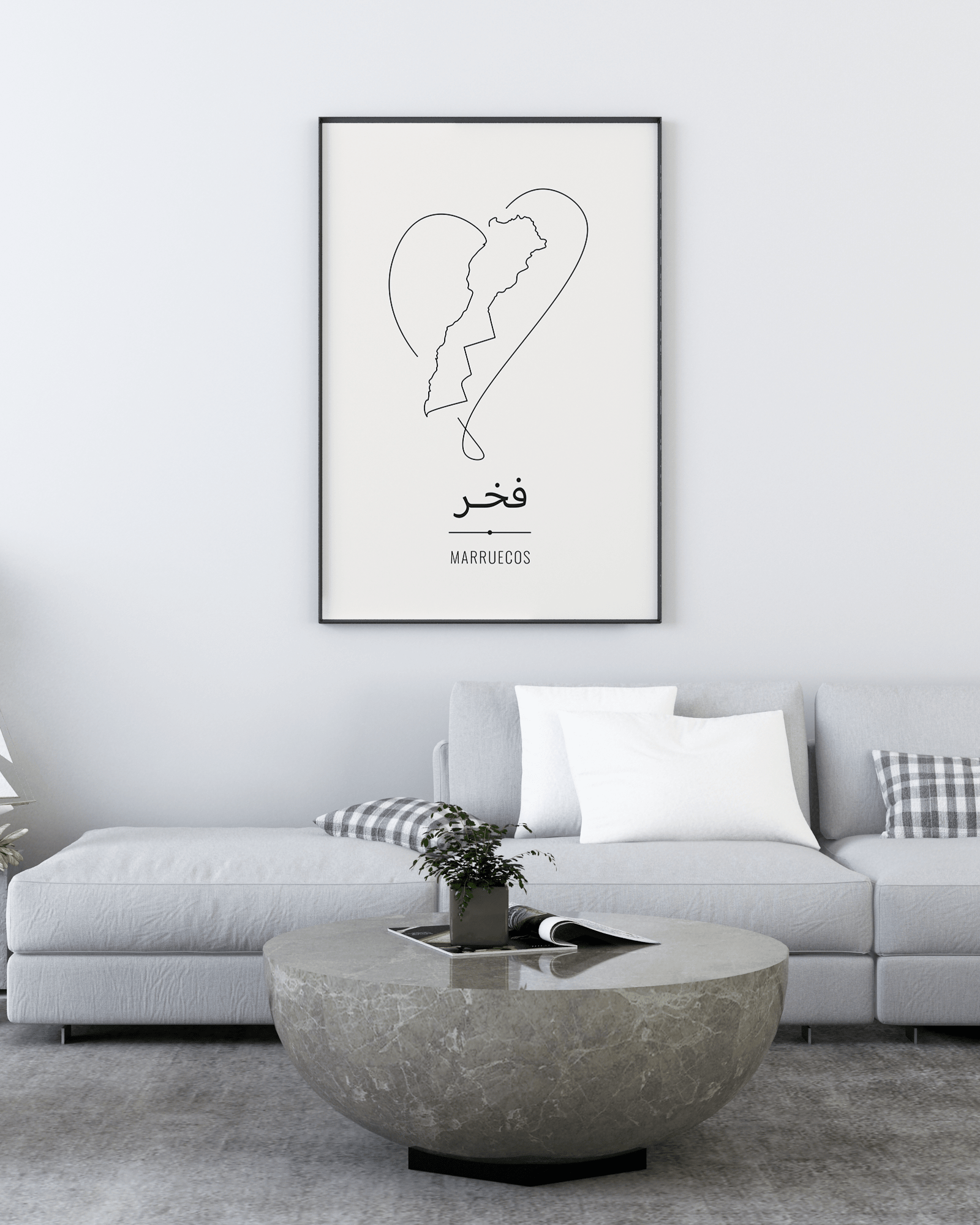 فخر (Orgullo) – Marruecos Legacy Poster (sin marco) - Illustria