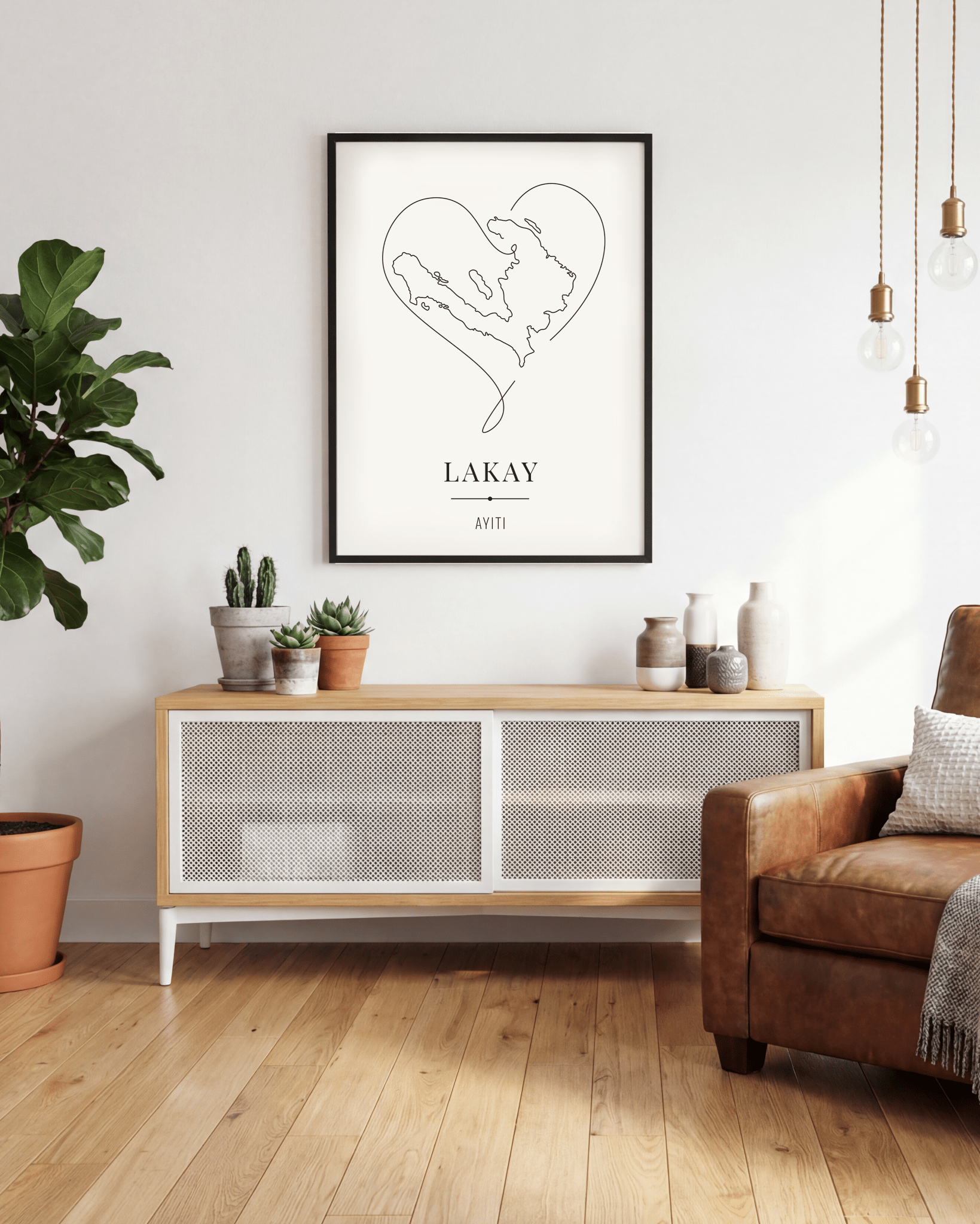 LAKAY – Haití Legacy Póster (con marco) - Illustria
