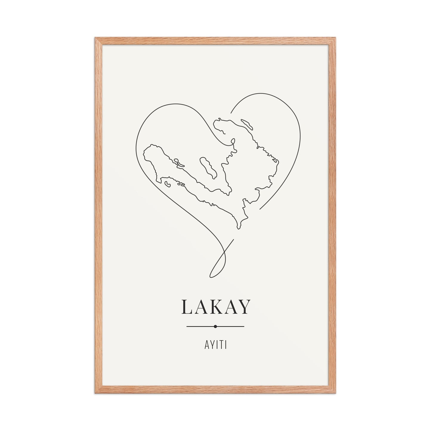 LAKAY – Haití Legacy Póster (con marco) - Illustria