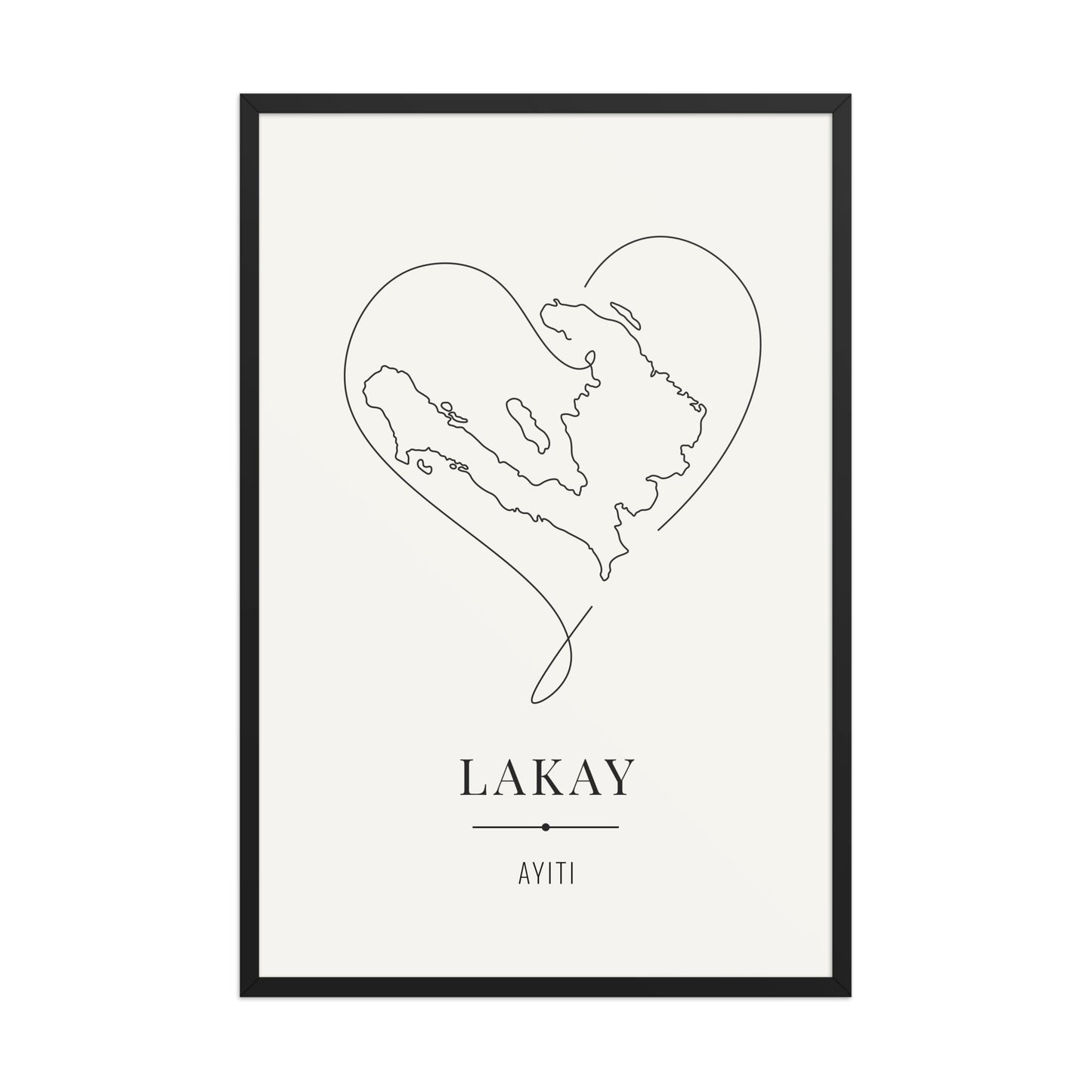 LAKAY – Haití Legacy Póster (con marco) - Illustria