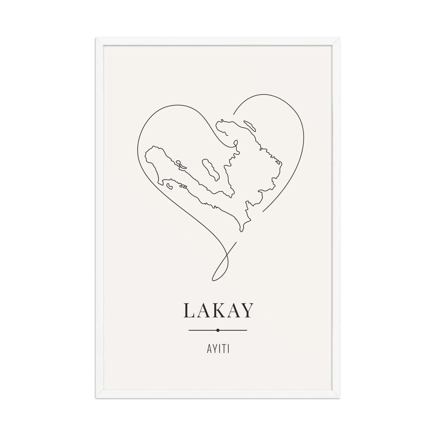 LAKAY – Haití Legacy Póster (con marco) - Illustria