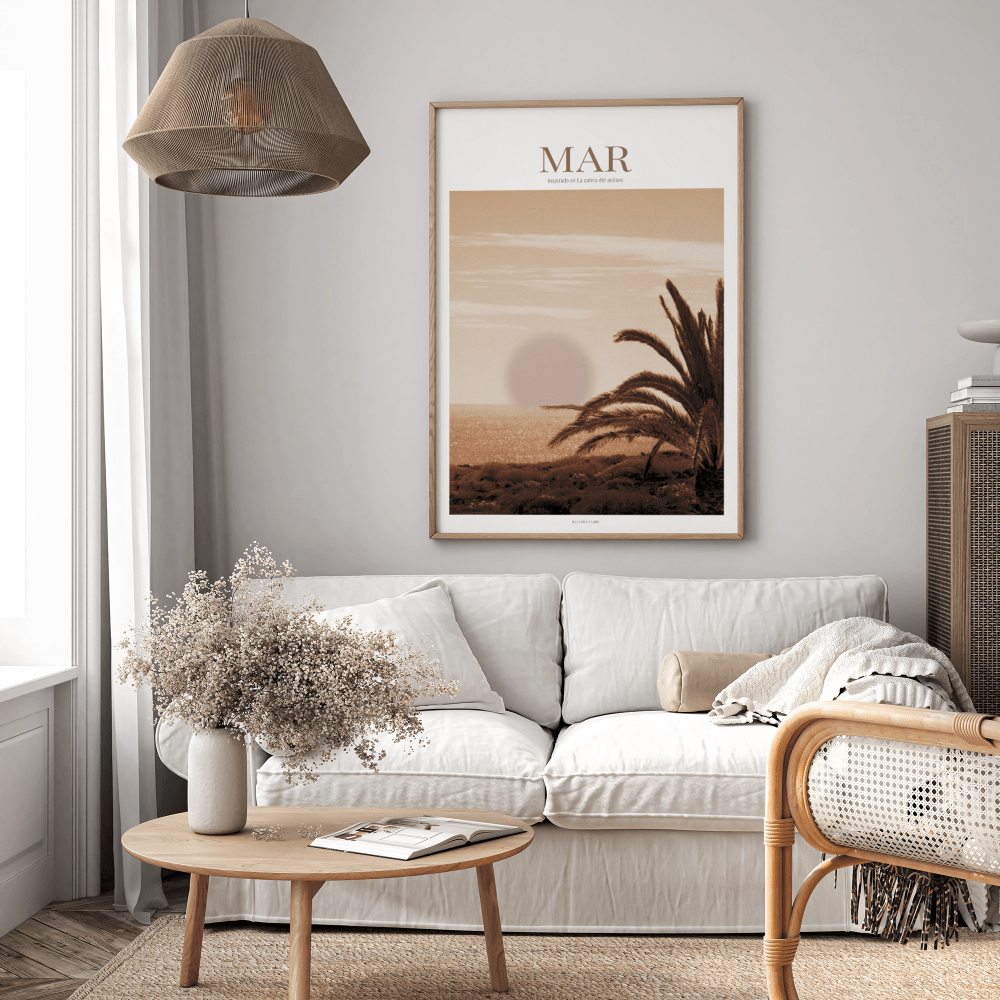 MAR – Poster artístico inspirado en la calma del océano (sin marco) - Illustria