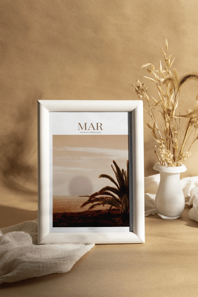 MAR – Poster artístico inspirado en la calma del océano (sin marco) - Illustria