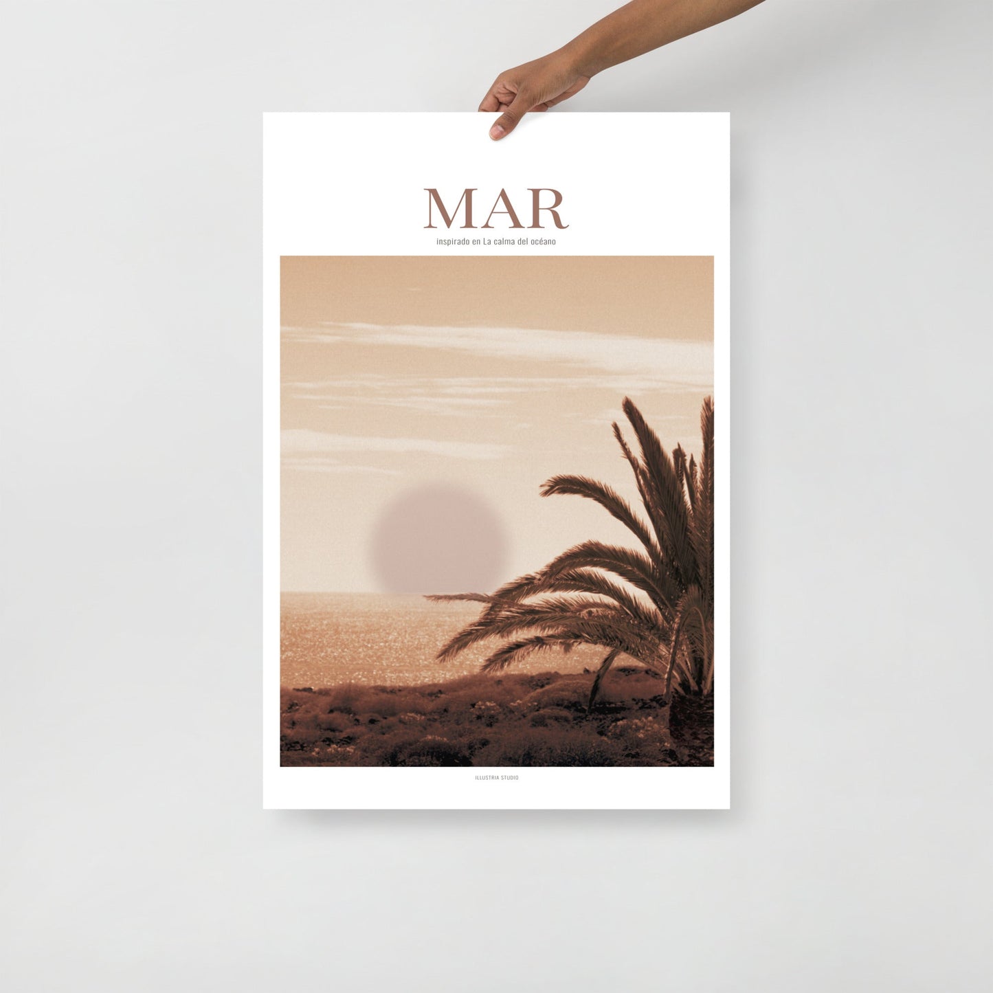 MAR – Poster artístico inspirado en la calma del océano (sin marco) - Illustria