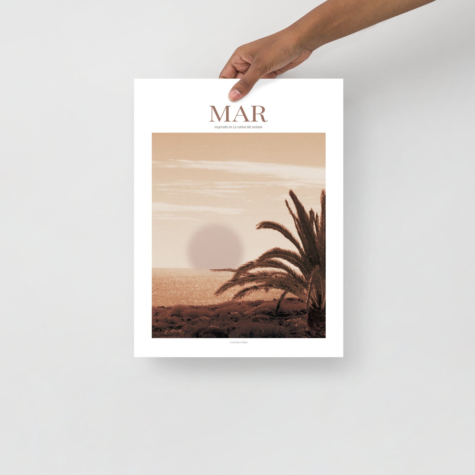 MAR – Poster artístico inspirado en la calma del océano (sin marco) - Illustria