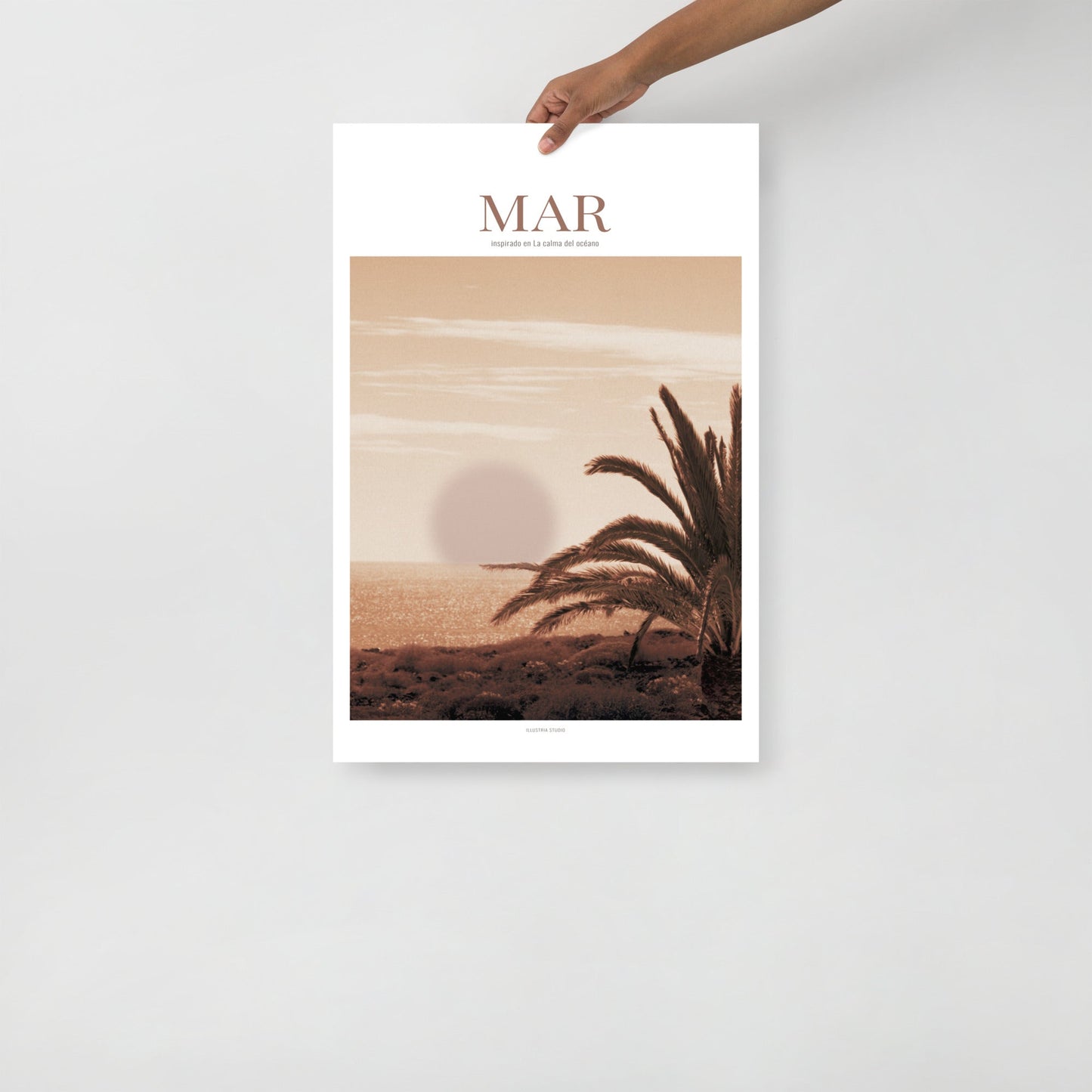 MAR – Poster artístico inspirado en la calma del océano (sin marco) - Illustria