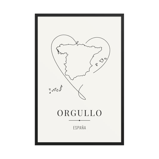 ORGULLO – España Legacy Póster (con marco) - Illustria