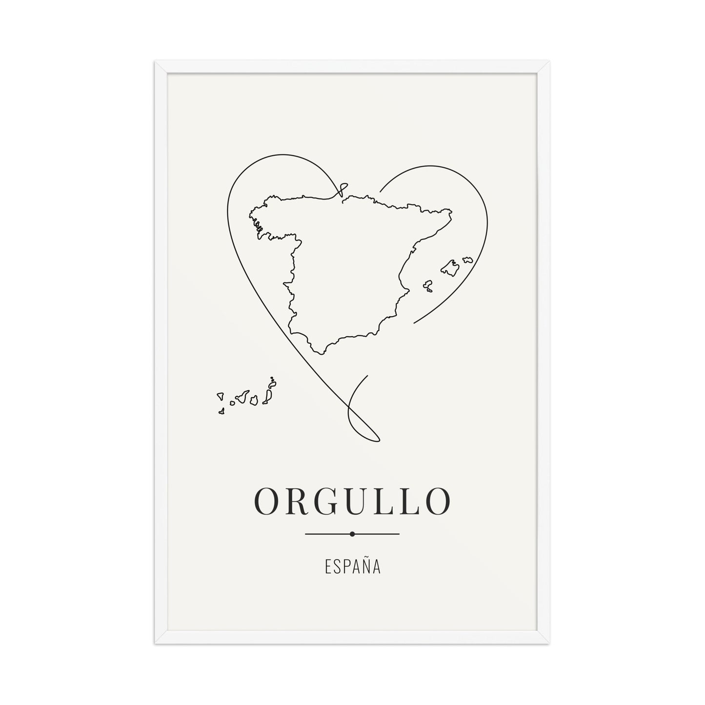 ORGULLO – España Legacy Póster (con marco) - Illustria