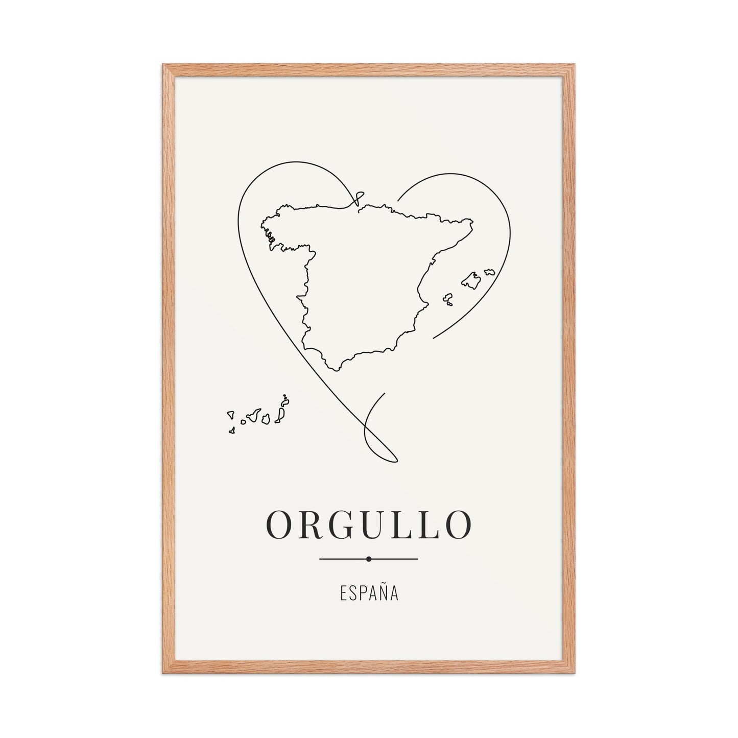 ORGULLO – España Legacy Póster (con marco) - Illustria