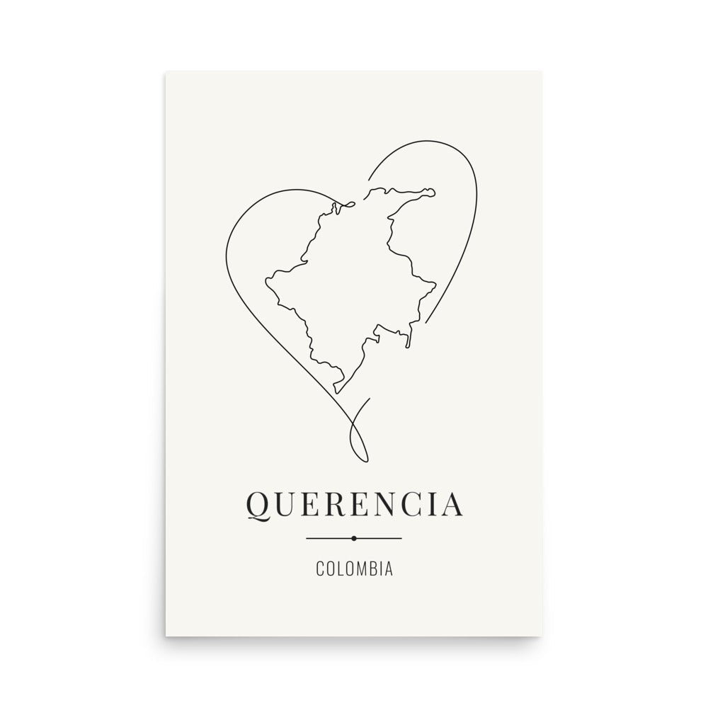 QUERENCIA – Colombia Legacy Poster (sin marco) - Illustria