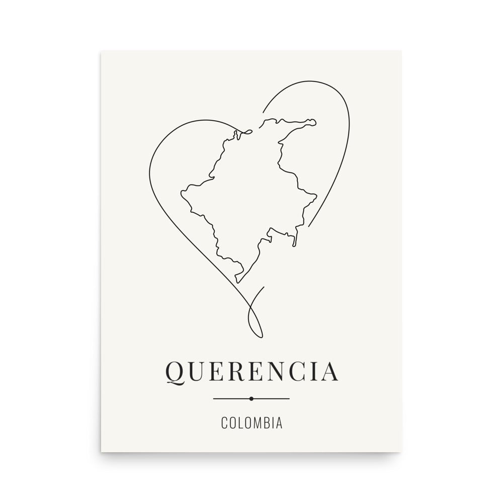 QUERENCIA – Colombia Legacy Poster (sin marco) - Illustria