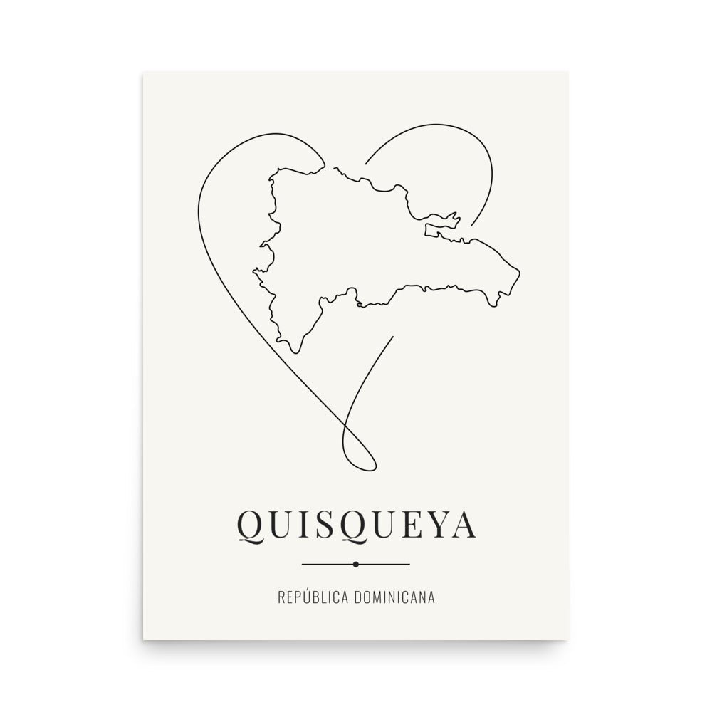 QUISQUEYA – Dominican Legacy Póster (sin marco) - Illustria